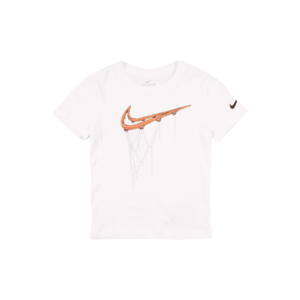 Nike Sportswear Tricou alb / portocaliu / negru imagine