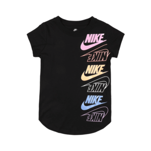 Nike Sportswear Tricou negru / mov deschis / roz / albastru deschis / galben închis imagine