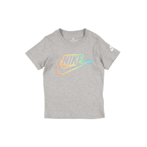 Nike Sportswear Tricou gri închis / portocaliu / albastru deschis imagine