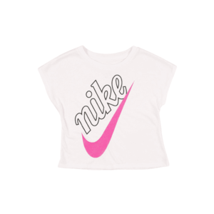 Nike Sportswear Tricou alb / negru / roz imagine