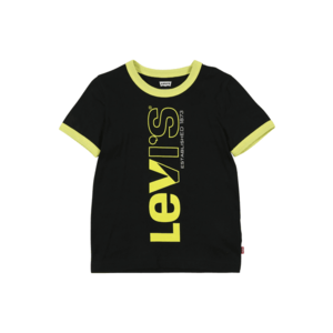 LEVI'S Tricou negru / galben imagine