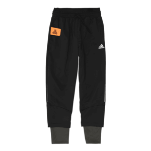 ADIDAS PERFORMANCE Pantaloni sport negru / alb / portocaliu imagine