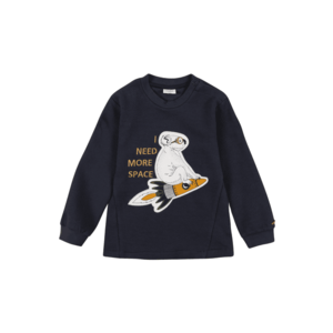 Hust & Claire Tricou 'Asger' navy / alb / miere imagine