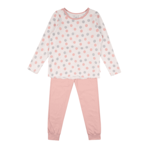SANETTA Pijamale gri deschis / roz pastel / alb murdar imagine