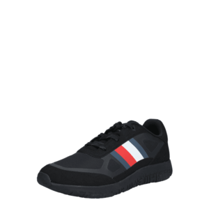 TOMMY HILFIGER Sneaker low negru / alb / pepene / albastru închis imagine