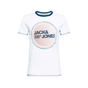 JACK & JONES Tricou alb / marine / roșu imagine