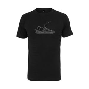 Mister Tee Tricou 'One Line Sneaker' negru / alb imagine