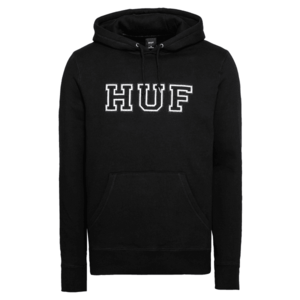HUF Bluză de molton 'HARTFORD' negru / alb imagine
