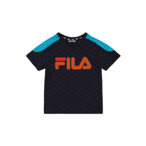 FILA Tricou 'ELIA' negru / turcoaz / albastru noapte / portocaliu deschis / somon imagine