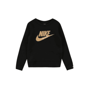 Nike Sportswear Bluză de molton negru / auriu imagine