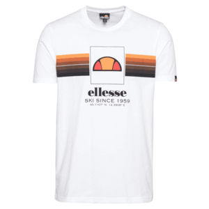 ELLESSE Tricou 'Colo' alb / portocaliu pastel / negru / maro / somon imagine
