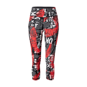 DKNY Performance Leggings negru / roșu / alb imagine