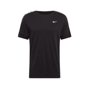 Nike Sportswear Tricou 'REPEAT' alb / negru imagine