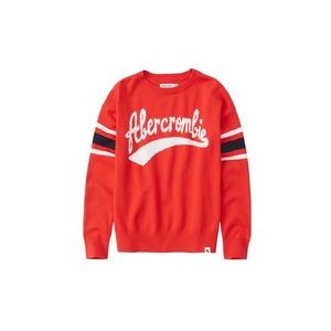Abercrombie & Fitch Pulover 'SB19-J2' roșu / alb imagine