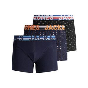 JACK & JONES Boxeri 'Henrik' albastru noapte / negru / portocaliu închis / alb / roșu imagine