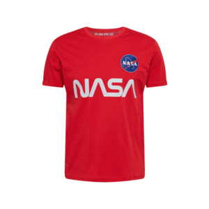 ALPHA INDUSTRIES Tricou 'NASA' roșu deschis / alb / albastru imagine