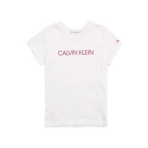 Calvin Klein Jeans Tricou 'INSTITUTIONAL' roz / alb imagine