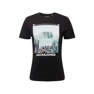JACK & JONES Tricou 'BARISTA' negru / alb / culori mixte imagine