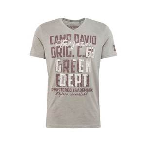 CAMP DAVID Tricou merlot / alb / gri amestecat imagine