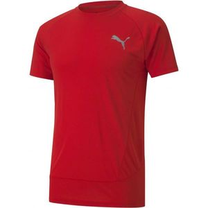 Puma EVOSTRIPE TEE Tricou sport bărbați, roșu, mărime XXL imagine