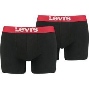 Levi's® MEN SOLID BASIC BOXER 2P Boxeri bărbați, negru, mărime imagine