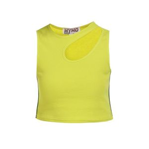 myMo ATHLSR Sport top galben neon / portocaliu neon / negru imagine