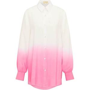 MYMO Bluză roz / alb imagine