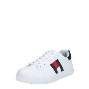 TOMMY HILFIGER Sneaker alb / albastru închis / roșu pepene imagine