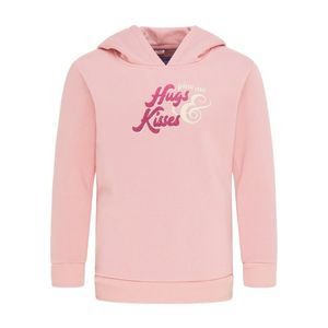 myMo KIDS Bluză de molton roz pal / roz eozină / alb lână imagine