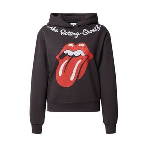 ONLY Bluză de molton 'Rolling Stones' gri închis / roșu imagine