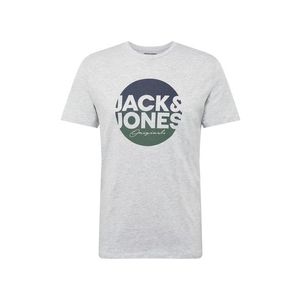 JACK & JONES Tricou 'TORPEDO' gri amestecat / albastru porumbel / verde imagine