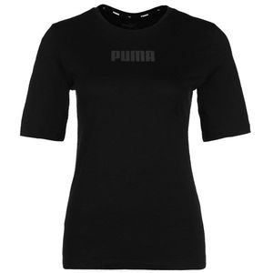 PUMA Tricou funcțional negru / gri bazalt imagine