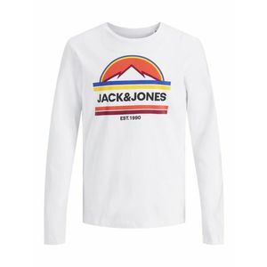 Jack & Jones Junior Tricou alb / roșu / galben / albastru / portocaliu imagine