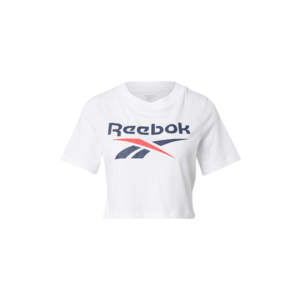 REEBOK Tricou funcțional alb / navy / roșu imagine
