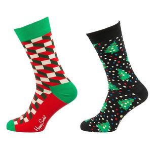 Happy Socks Șosete negru / verde iarbă / roșu / alb / albastru imagine