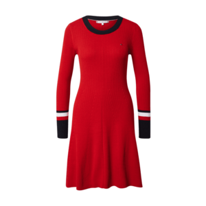 TOMMY HILFIGER Rochie tricotat roșu / navy / alb imagine