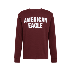 American Eagle Tricou burgund / alb imagine