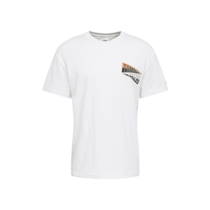 Tommy Jeans Tricou alb / negru / portocaliu imagine