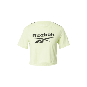 Reebok Sport Tricou funcțional galben pastel / negru / alb imagine