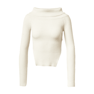 Pulover tricotat - alb - Mărimea 52 imagine