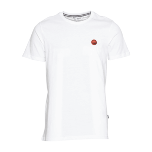 !Solid Shirt 'Phero' alb / negru / roșu orange imagine