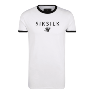 SikSilk Tricou alb / negru imagine
