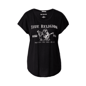 True Religion Tricou negru / argintiu imagine