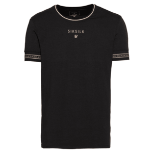 SikSilk Tricou negru / pudră imagine