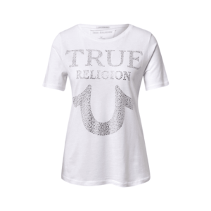 True Religion Tricou alb / argintiu imagine