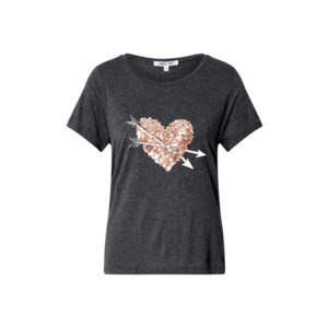 ABOUT YOU Tricou 'Abby Shirt' gri metalic / roz imagine