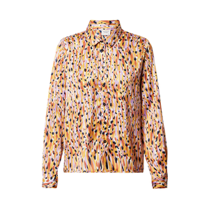 JACQUELINE de YONG Bluză 'FIFI' alb / galben auriu / liliac / portocaliu închis / culori mixte imagine