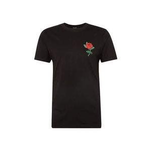 Mister Tee Plus Size Tricou 'Rose' negru / roșu deschis / limetă imagine