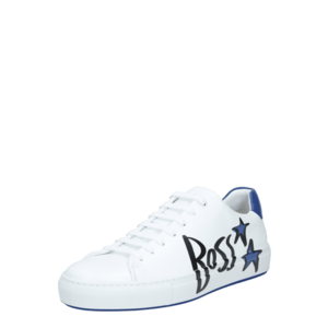 BOSS Casual Sneaker low 'Mirage' alb / negru / albastru cer imagine