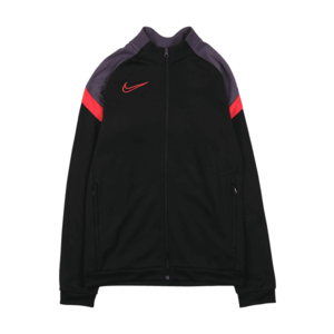NIKE Bluză cu fermoar sport 'Academy' negru / gri închis / roșu deschis imagine